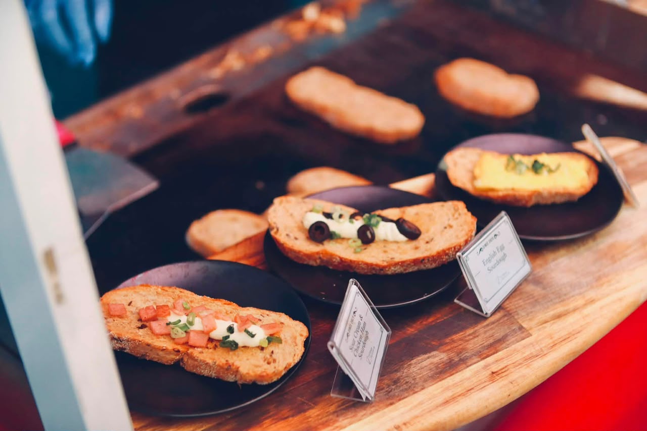 Sourdough selections from the live stall